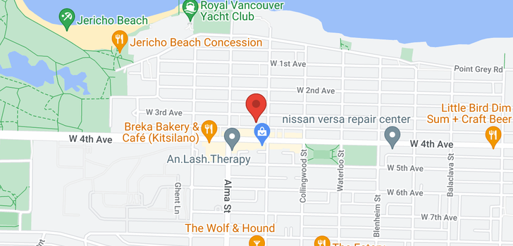 map of 3624 W 3RD AVENUE